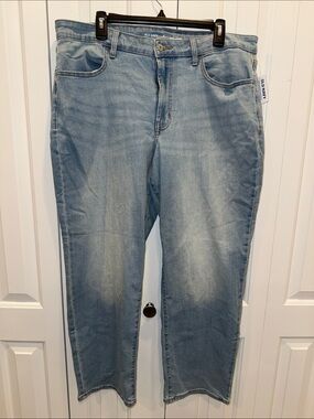 Old Navy women’s Light Wash‎ Relaxed Straight Jeans